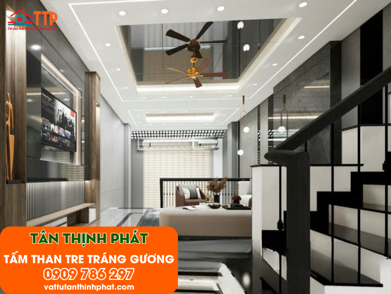 Tấm ốp than tre tráng gương: Vẻ đẹp đến từ sự khác biệt