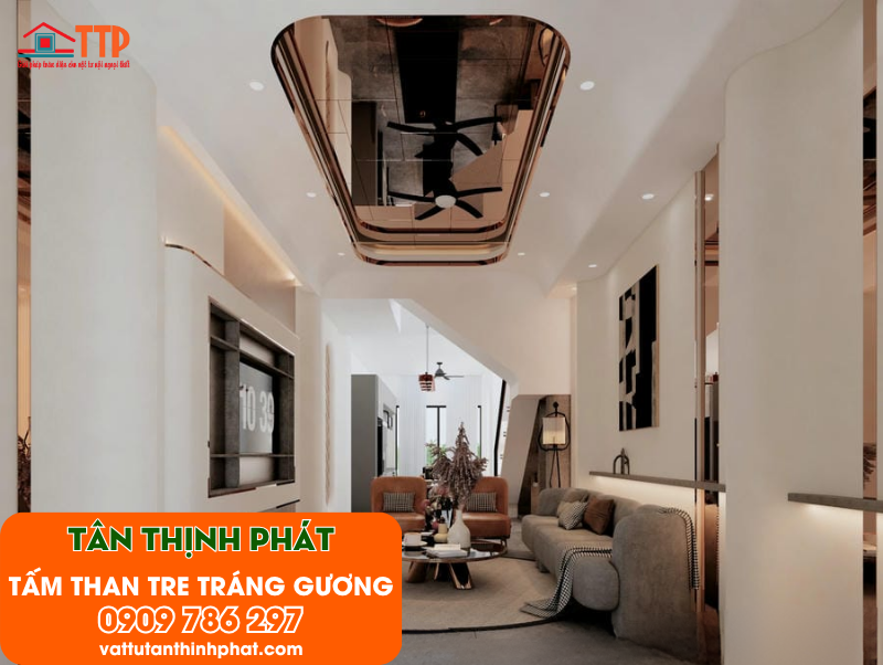 Tấm ốp than tre tráng gương: Vẻ đẹp đến từ sự khác biệt