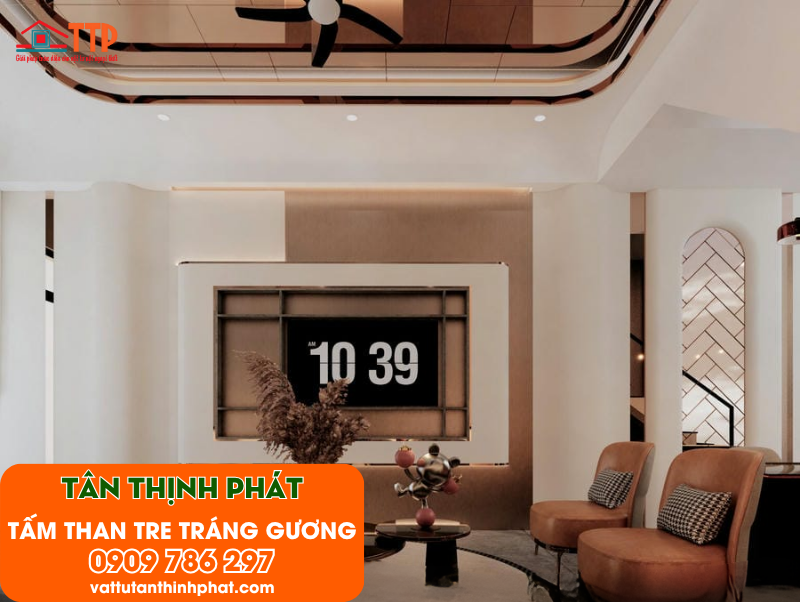 Tấm ốp than tre tráng gương: Vẻ đẹp đến từ sự khác biệt
