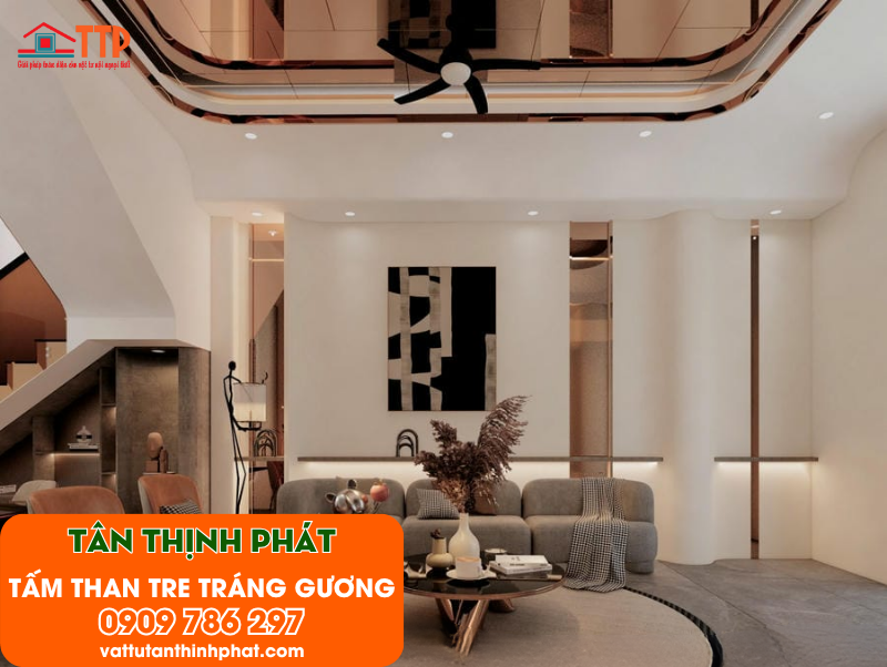 Tấm ốp than tre tráng gương: Vẻ đẹp đến từ sự khác biệt
