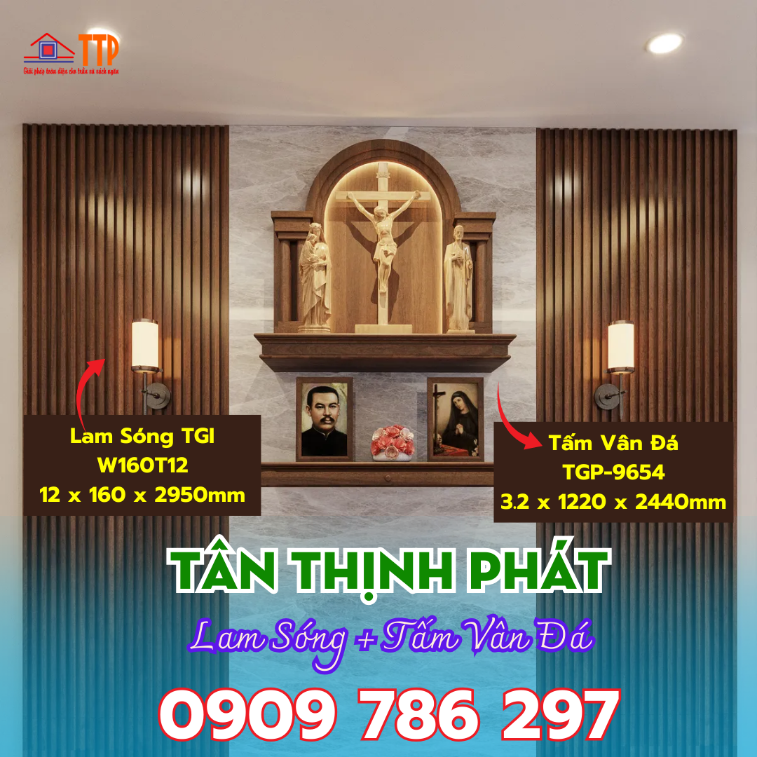 Tấm Ốp Lam Sóng + Tấm Vân Đá bà rịa vũng tàu