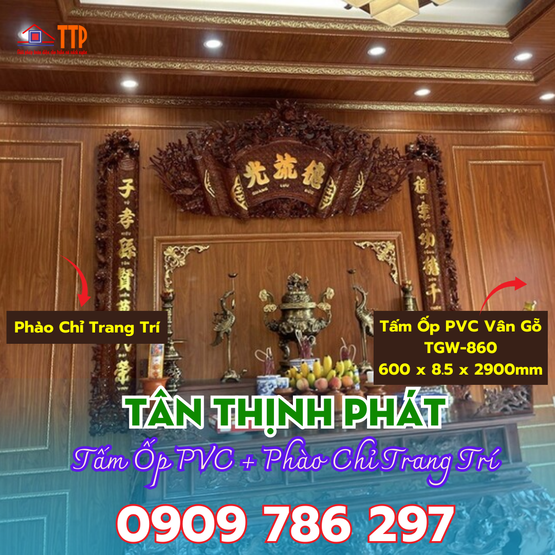 Tấm Ốp PVC + Phào Chỉ Trang Trí bà rịa vũng tàu
