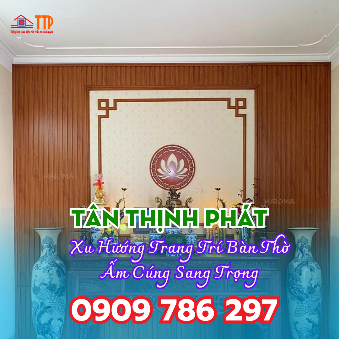 Thi công và trang trí bàn thờ bà rịa vũng tàu