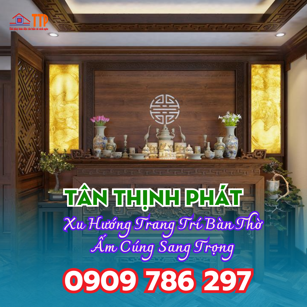 thi công và trang trí bàn thờ bà rịa vũng tàu