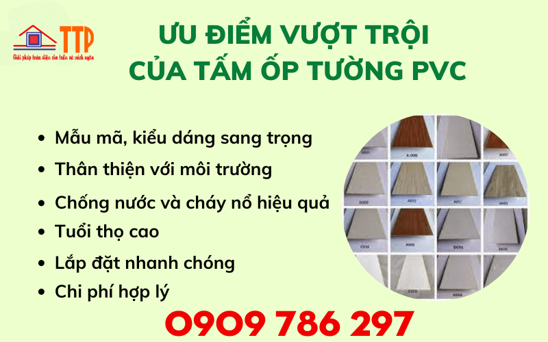 ưu điểm của tấm ốp pvc bà rịa vũng tàu