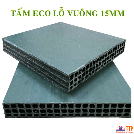 TẤM NHỰA ECO 15mm LỖ VUÔNG