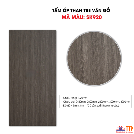 TẤM ỐP THAN TRE VÂN GỖ SK920