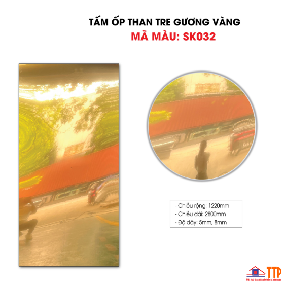 TẤM ỐP THAN TRE GƯƠNG VÀNG SK032