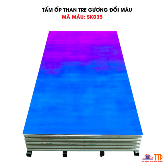 TẤM ỐP THAN TRE GƯƠNG ĐỔI MÀU SK035