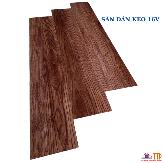 SÀN NHỰA DÁN KEO GIẢ GỖ MAXFLOOR 16V