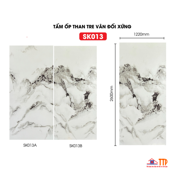 TẤM ỐP THAN TRE ĐỐI XỨNG SK013