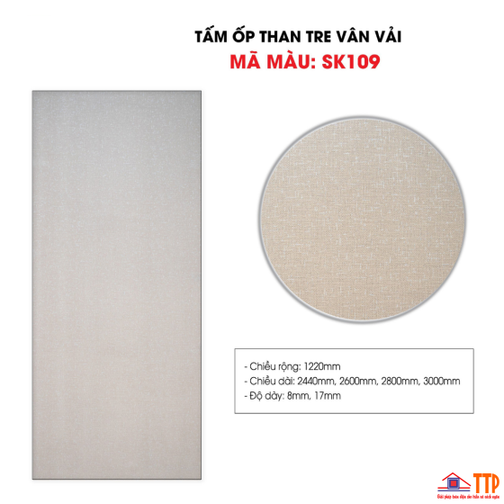 TẤM ỐP  THAN TRE VÂM VẢI SK109