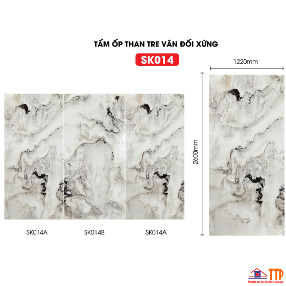 TẤM ỐP THAN TRE VÂN ĐỐI XỨNG SK014