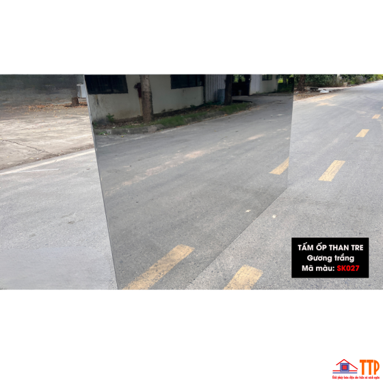 TẤM ỐP THAN TRE GƯƠNG TRẮNG SK027