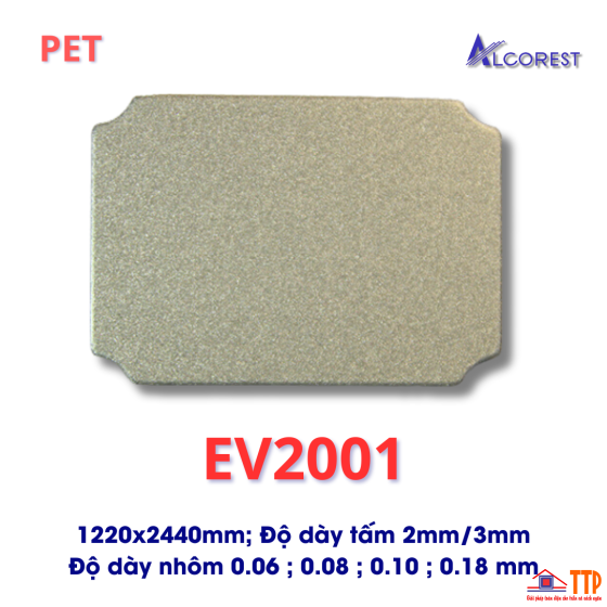 Alu Alcorest trong nhà PET EV2001 màu xám bạc