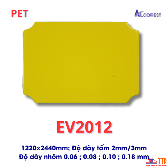 Alu Alcorest trong nhà PET EV2012 màu vàng