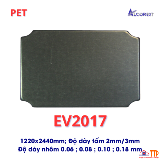 Alu Alcorest trong nhà PET EV2017 xám xingfa