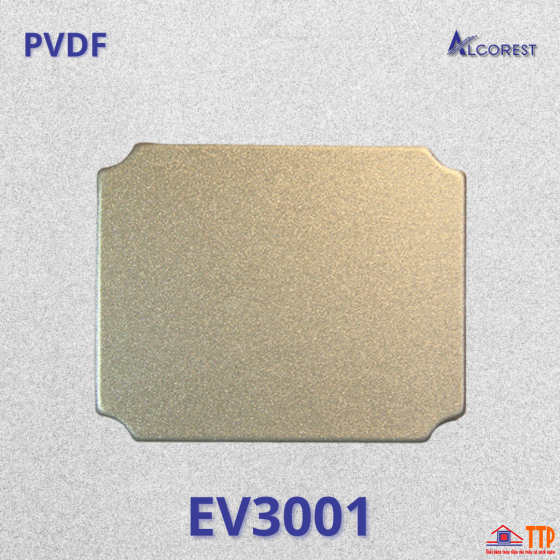 Alu Alcorest ngoài trời PVDF EV3001 màu xám bạc