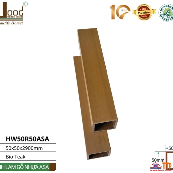 Thanh lam gỗ nhựa HW50R50ASA