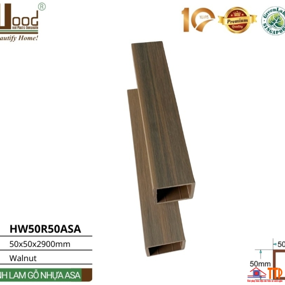 Thanh lam gỗ nhựa HW50R50ASA