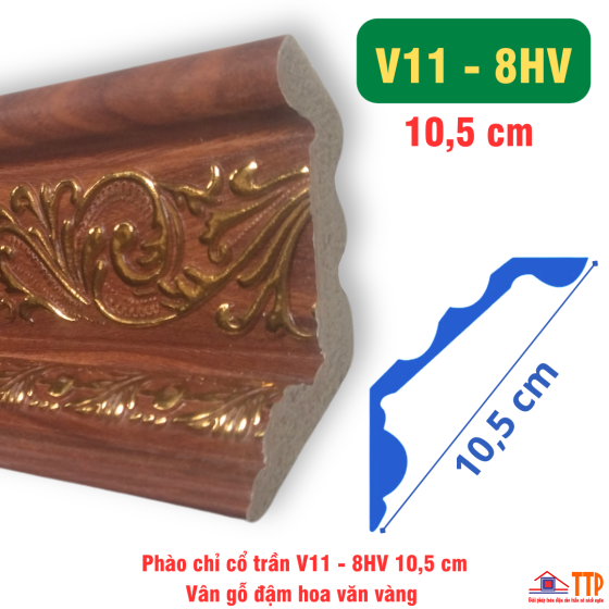 Phào Cổ Trần Vát V11 - 10,5cm  8HV