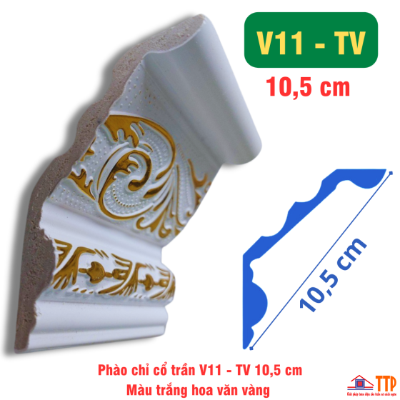 Phào Cổ Trần Vát V11 - 10,5cm  TV
